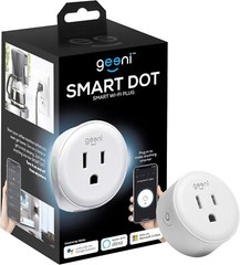 Geeni DOT Smart Wi-Fi Outlet Plug, White, (1 Pack) – No Hub 1 Pack, White