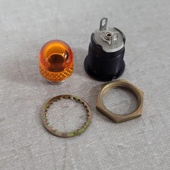 Dialight MS25256-2 162-8430-0933-502 Amber Panel Mount Pilot Indicator Light