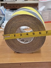 Tape Logic Heavy-Duty Anti-Slip Tape Black/Yellow 6″ x 60ft Roll. FreeShipL48