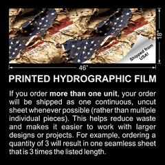 Constitution in Shreds – 18″x46″ Hydrographic Film Dipping Dip Water Transfer