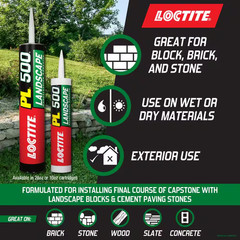 PL 500 Landscape Block 10 Oz. Solvent Construction Adhesive Tan Cartridge (Each)
