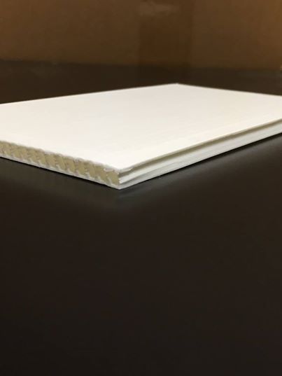 Coroplast 10mm 48″ x 24″ (4 Pack) White Corrugated Plastic Sheets Horizontal