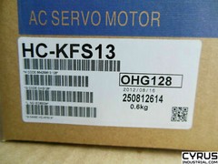 Mitsubishi HC-KFS13 Low Inertia AC Servo Motor, 0.6KW 3000 rpm