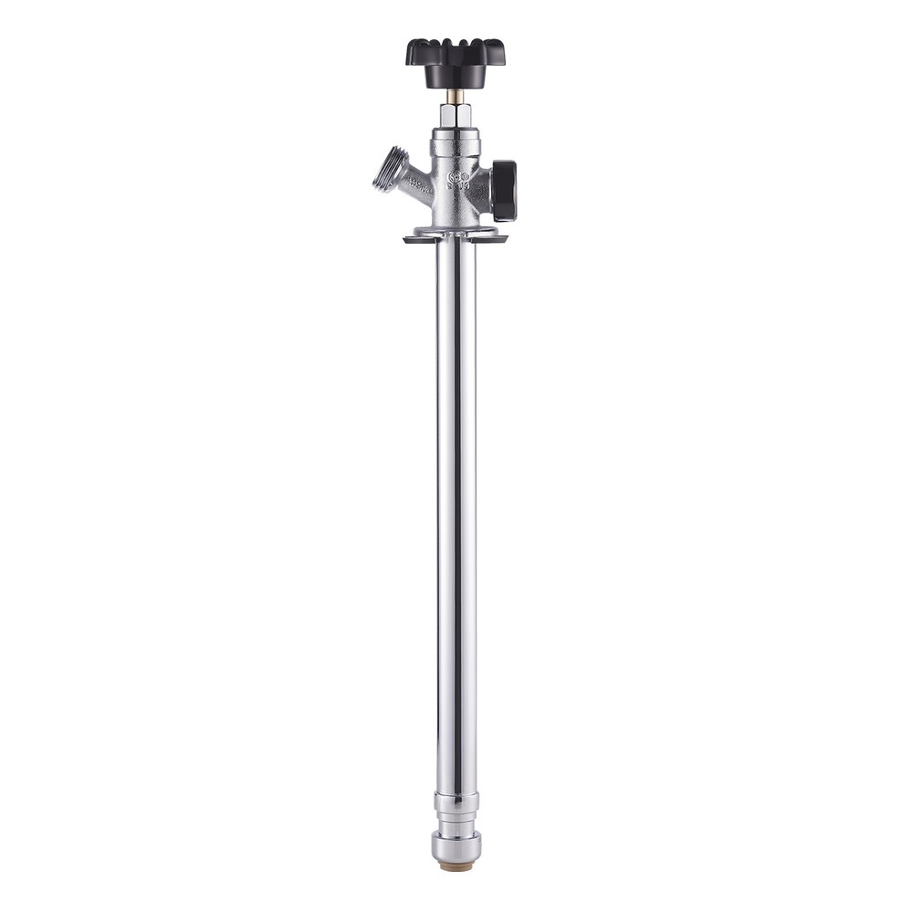 VEVOR 12 in Frost-Free Sillcock 1/2″ PTC x 3/4″ MHT Hose Bibb Anti-Siphon Valve