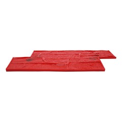 Concrete Texture Mold, Cement Texture Wall Mold Red PU 28.15*11.81*0.71 in NEW