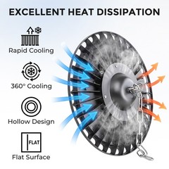 500W UFO LED High Bay Light Industrial Warehouse Factory Shop Bay Lighting