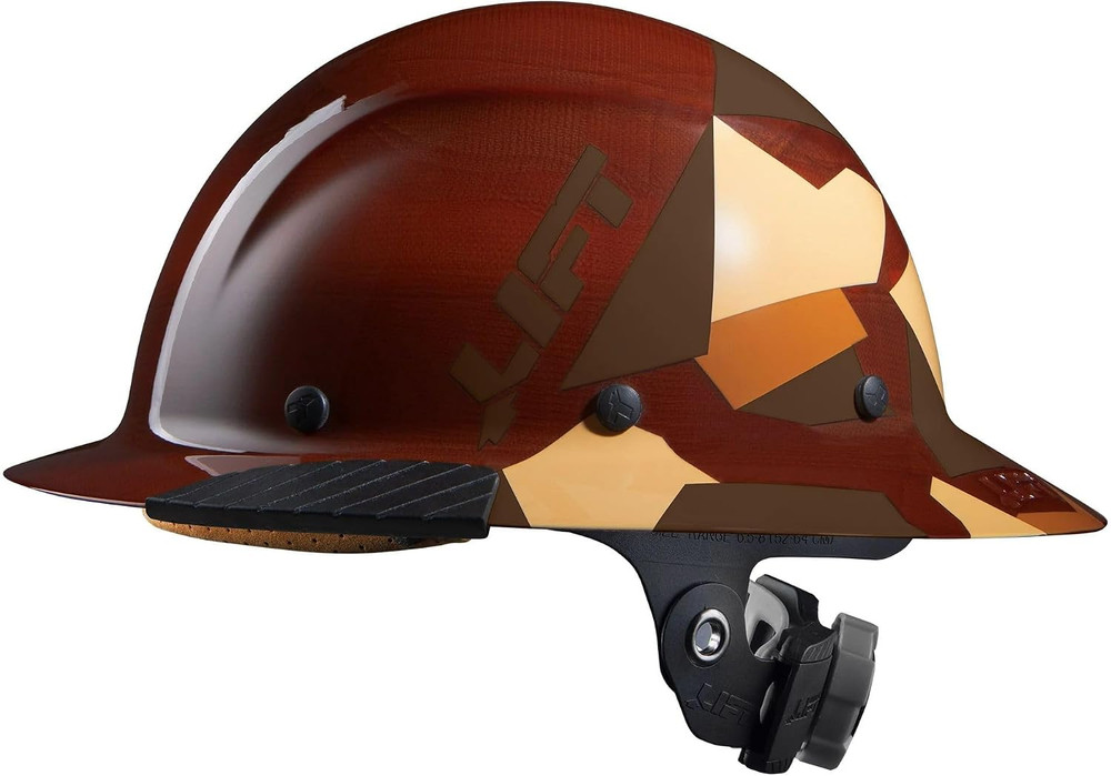SAFETY Dax Fiber Resin Full Brim Safety Helmet/Hard Hat | 6 Point Suspension for