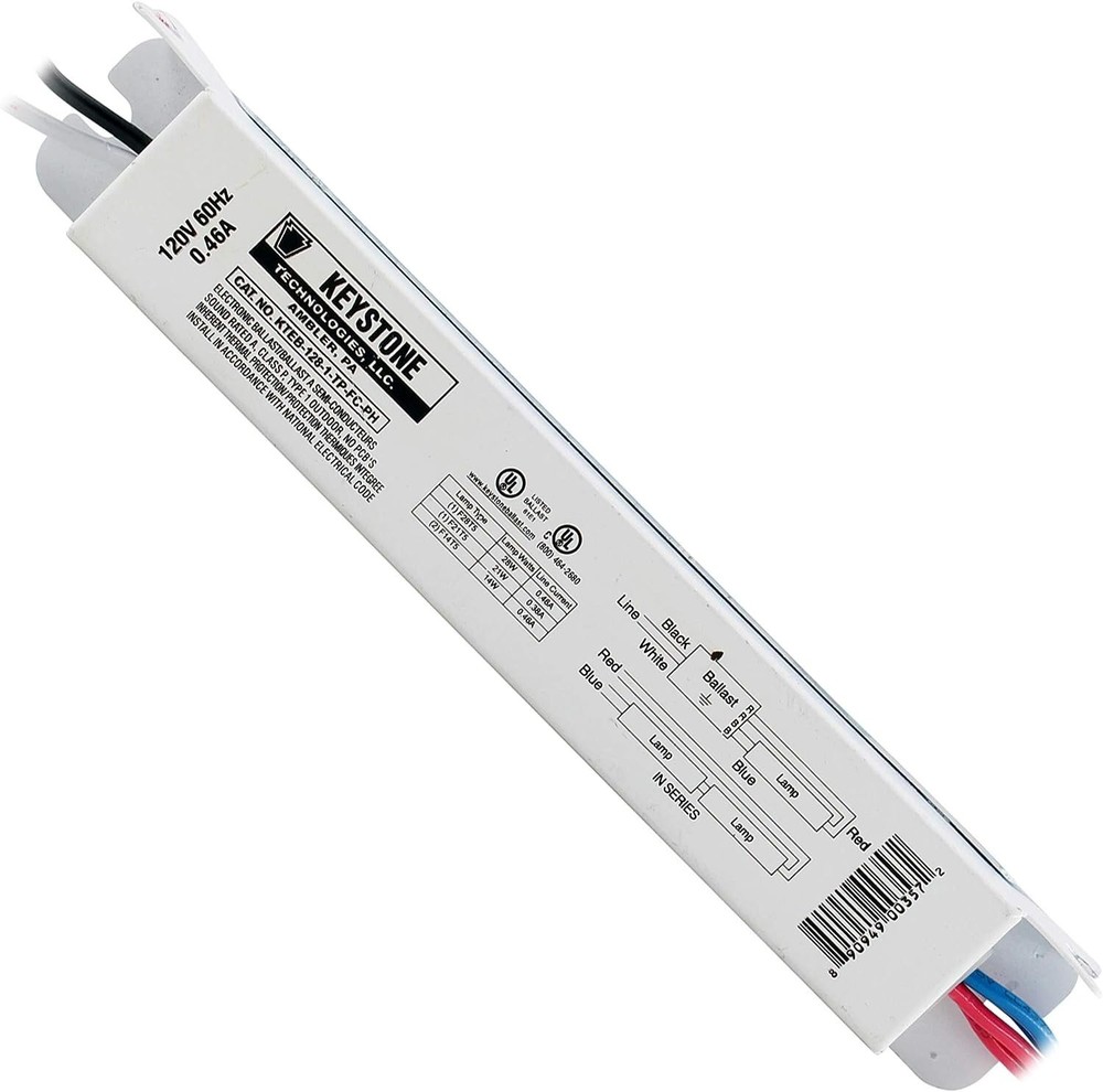 Keystone KTEB-128-1-TP-FC-PH 1-Lamp 28 Watt T5 Fluorescent Ballast – 120V