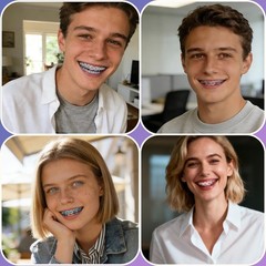 Dental Braces Color Changing Kit with Orthodontic Plier, 5 Rolls Brace Power …