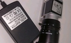 Basler ace acA2000-50gc GigE Color Camera w/ Ricoh 6mm F1.4 Lens & Power Supply