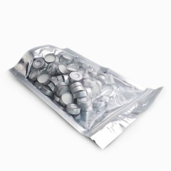 Simpure 5000pcs 20mm Crimp Top Caps Aluminum Crimp Seal for 10ml 20ml HPLC Vials