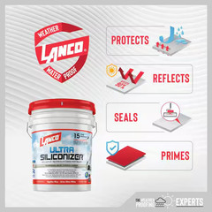 5 Gal. Ultra Siliconizer 100% Acrylic Elastomeric Reflective Roof Coating