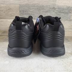 Skechers Dighton Mens Work Shoes Sz 9 Black Relaxed Fit Slip Resistant Sneakers