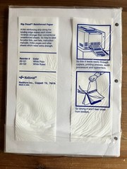 New National Rip Proof Reinforced Filler Paper 3-Hole 8.5 x 11 Unruled 100/Pack