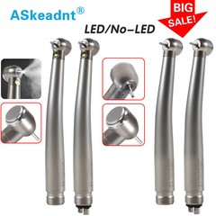 Askeadnt Dental High Speed (LED E-generator) Handpiece 4/2-Hole Push Turbine