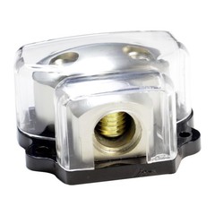 2 Way 0/2/4 Gauge In 4/8/10 Gauge Out Amp Power Distribution Fuse Block For Car