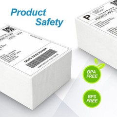 500x Fanfold Direct Thermal Shipping Labels for Zebra & Rollo Printers 4″ x 6″
