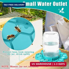 2 Pack Bee Feeder for Mason Jar, Silicone Bee Watering Station, Compatible with