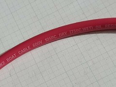 Ancor #8awg Marine Grade Tinned Copper Boat Cable BC-5W2 UL-1426 Red /25ft