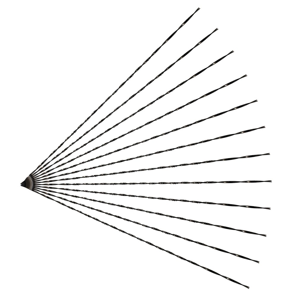 Murtenze 12PCS Spiral Scroll Saw Blades, Plain End Blades 6#, Black