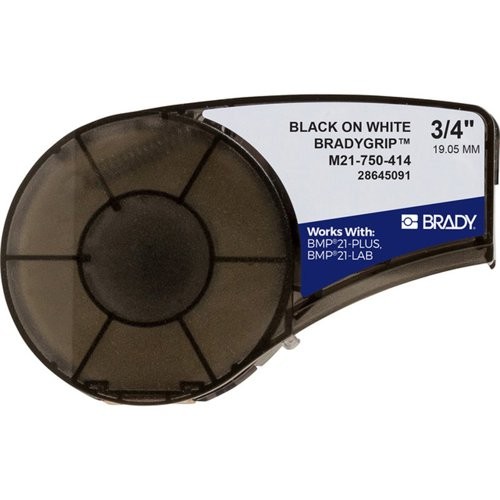 1Pc Brady M21-750-414 Bmp21 Plus Series Bradygrip Labels 0.75″ X 10′, White