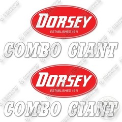 Fits Dorsey Combo Giant Decal Kit Trailer- 7YR OUTDOOR 3M VINYL!