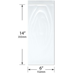 Plymor 6″ x 14″, 4 Mil Heavy Duty Zipper Reclosable Plastic Bags