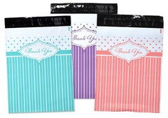 Thank you Collection Poly Mailers 10×13 Combo, Lilac, Pink, Teal Shipping Mail