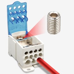 UKK80A UKK125A- UKK500A Wire Connector Terminal Block 1 In Many Out Din Rail Box