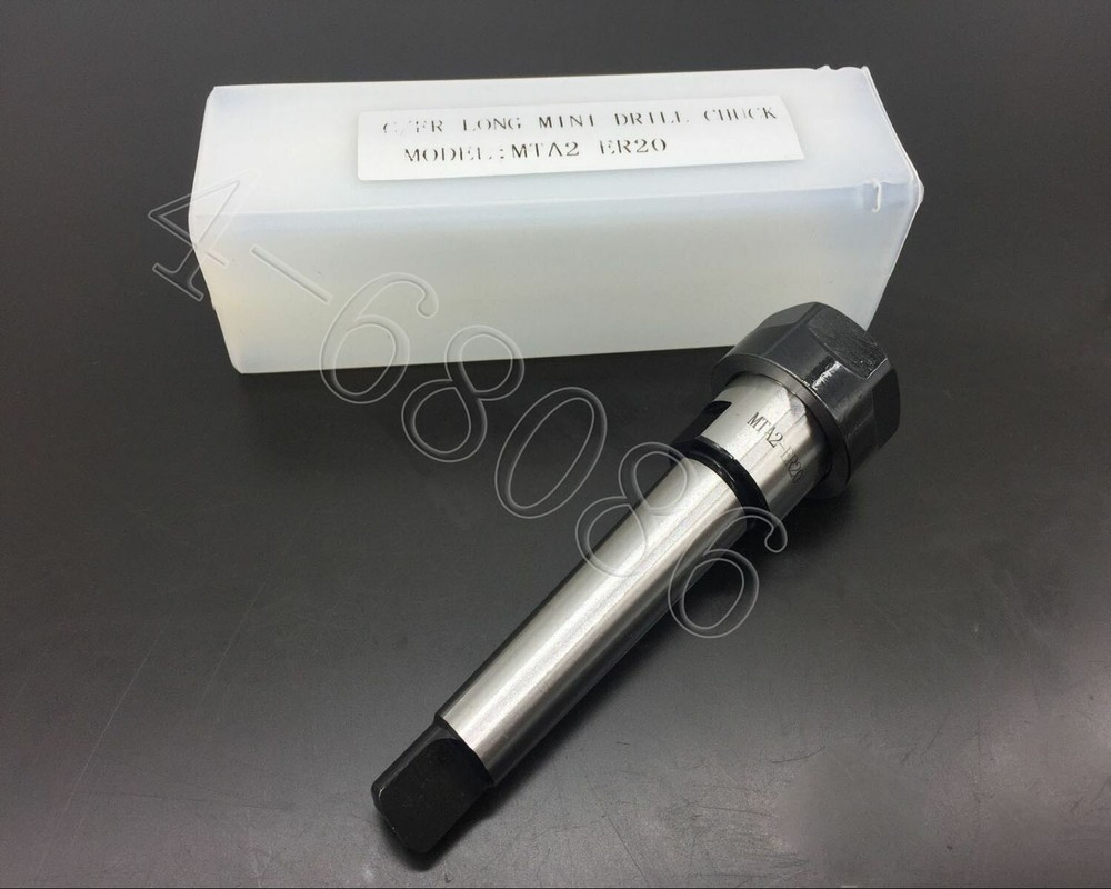 MTA2 ER20 Taper shank Flat tail Milling Collet Chuck MT2 Holder For CNC Lathe 1P