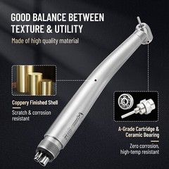 3 Water Spray Dental Handpiece Air Turbine Push Button 4H for NSK PANA MAX Style