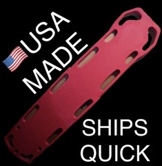 Morrison Medical Select Spine Board Stretcher Immobilization Board 76-5902RED