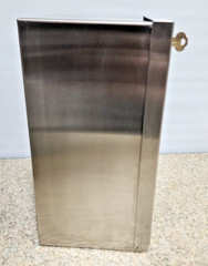 Bradley Commercial 2 Roll Toilet Paper Dispenser, Stainless Steel, Lockable Used