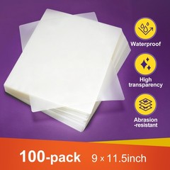 500 Pack 3 Mil 9 x 11.5″ Letter Size Thermal Laminating Laminator Pouches Sheets