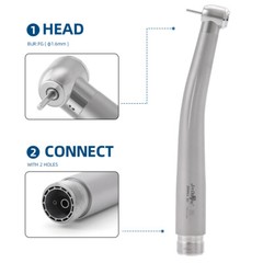 Dental Estilo Alta y Baja Velocidad Kit de Pieza de Mano Turbina 2 Agujero Kit
