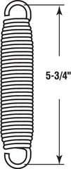 High-Quality 5-1/2 In. Extension Spring, 48.2 lbs Capacity, Easy Installation