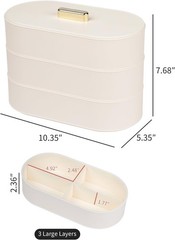 Large Cord Organizer Box with Lid Plastic Cable Storage Case with 20pcs Wire NEW