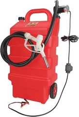 Fuel Caddy 16 Gallon Portable Fuel Tank 12V DC Electric Transfer Pump 3.7GPM