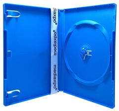 10 STANDARD Solid Blue Color Single DVD Cases ** 1-3 DAY