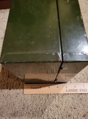 Vintage Steel File Card Box 4″x6″ Cards, Art Steel Company – ASCO New York USA.