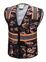Camouflage Two Tones Safety Vest ,With Multi-Pocket Tool