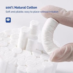 JMU Dental Cotton Rolls Nosebleed Plug Mouth Non-Sterile 1-1/2″ x 3/8″