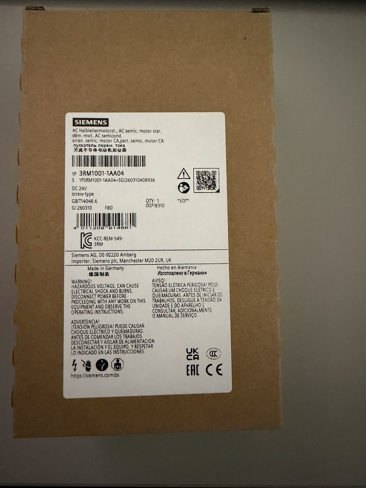 1PC PLC Module New Unopened Siemens 3RM1001-1AA04 Fast Ship