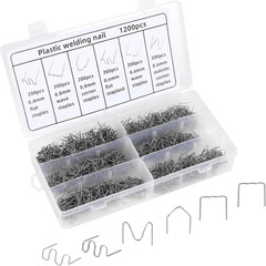 1200 PCS Plastic Welding Staples 6 Sizes 0.6Mm 0.8Mm Big Wave Plastic Welder New