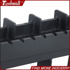 Heavy-Duty Pallet Fork Frame W/ Receiver Hitch & Spear Sleeves Skid Steer 4000lb