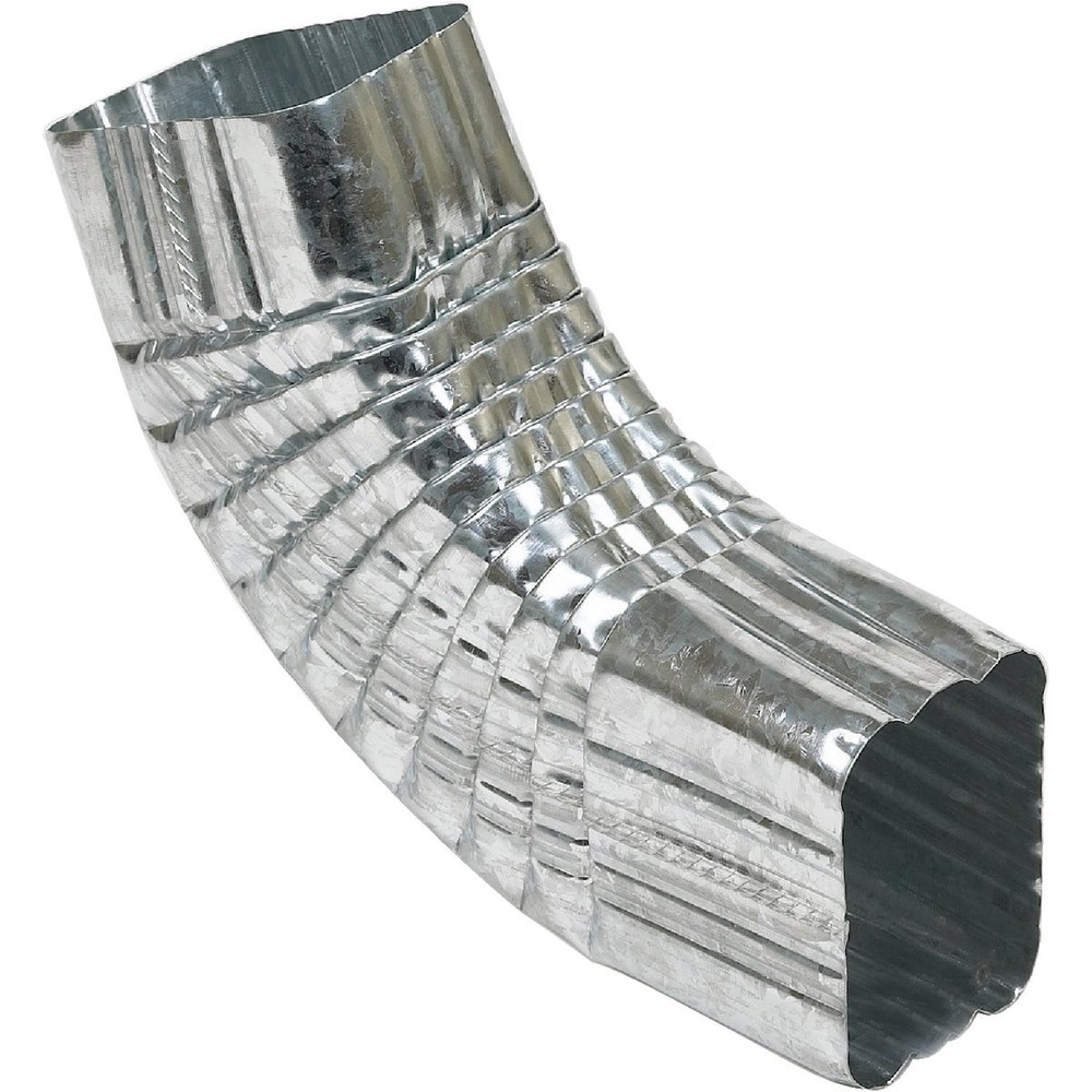 Amerimax 2 x 3 In. Galvanized Galvanized Side Downspout Elbow 29265 Amerimax