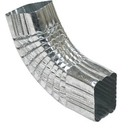 Amerimax 2 x 3 In. Galvanized Galvanized Side Downspout Elbow 29265 Amerimax