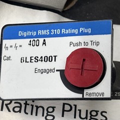 Eaton Cutler Hammer 6LES400T Digitrip 400a 6603C02G0H RMS 310, Series C, L Frame
