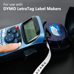 1000PK Compatible Dymo LetraTag 91331 White Plastic 12mm Label Tape LT-100H 1/2″