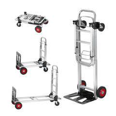 Aluminum Hand Truck 2 in 1 Folding Dolly Cart 450 lbs Capacity Heavy Duty